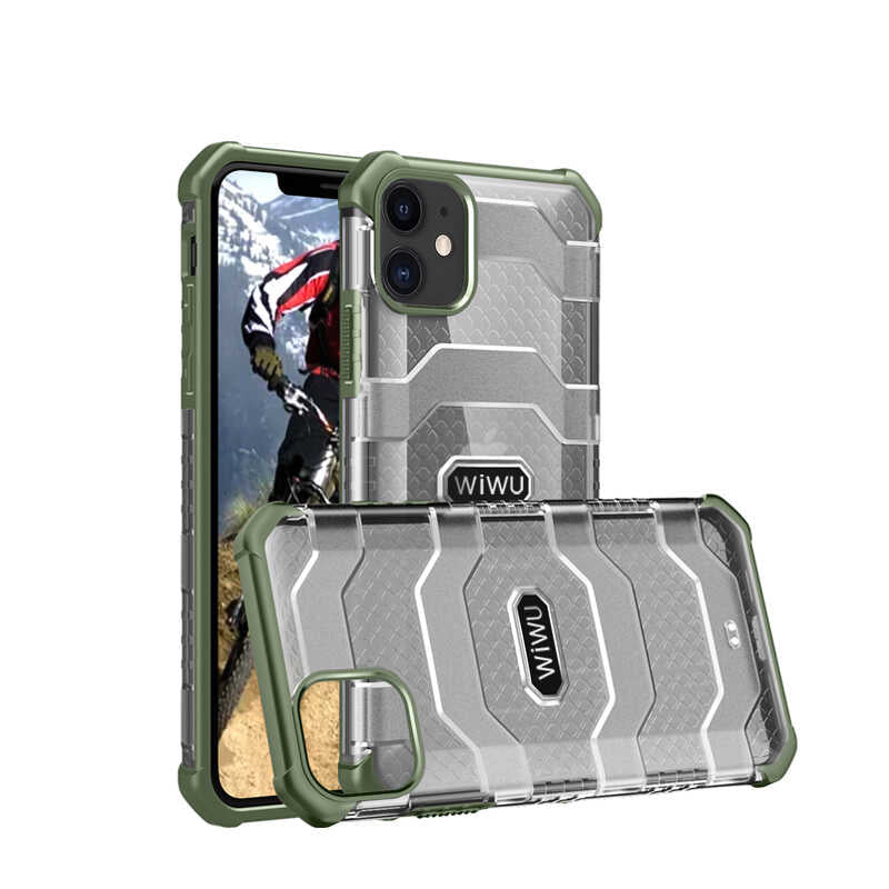 iPhone 12 Mini Kılıf Wiwu Voyager Kılıf Yeşil