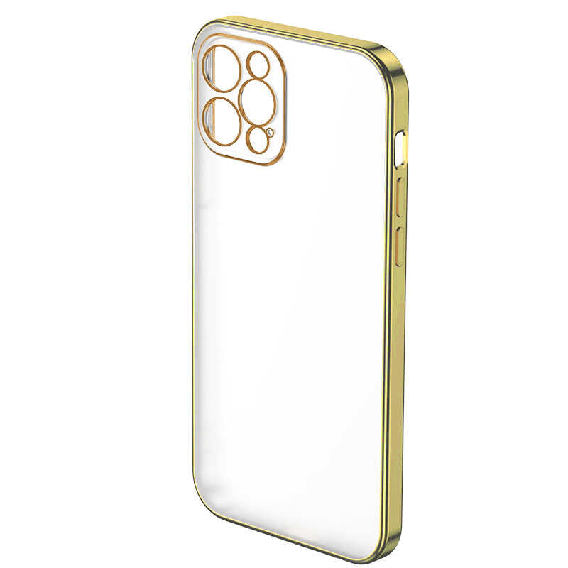 iPhone 12 Pro Benks Matte Electroplated TPU Kılıf Gold