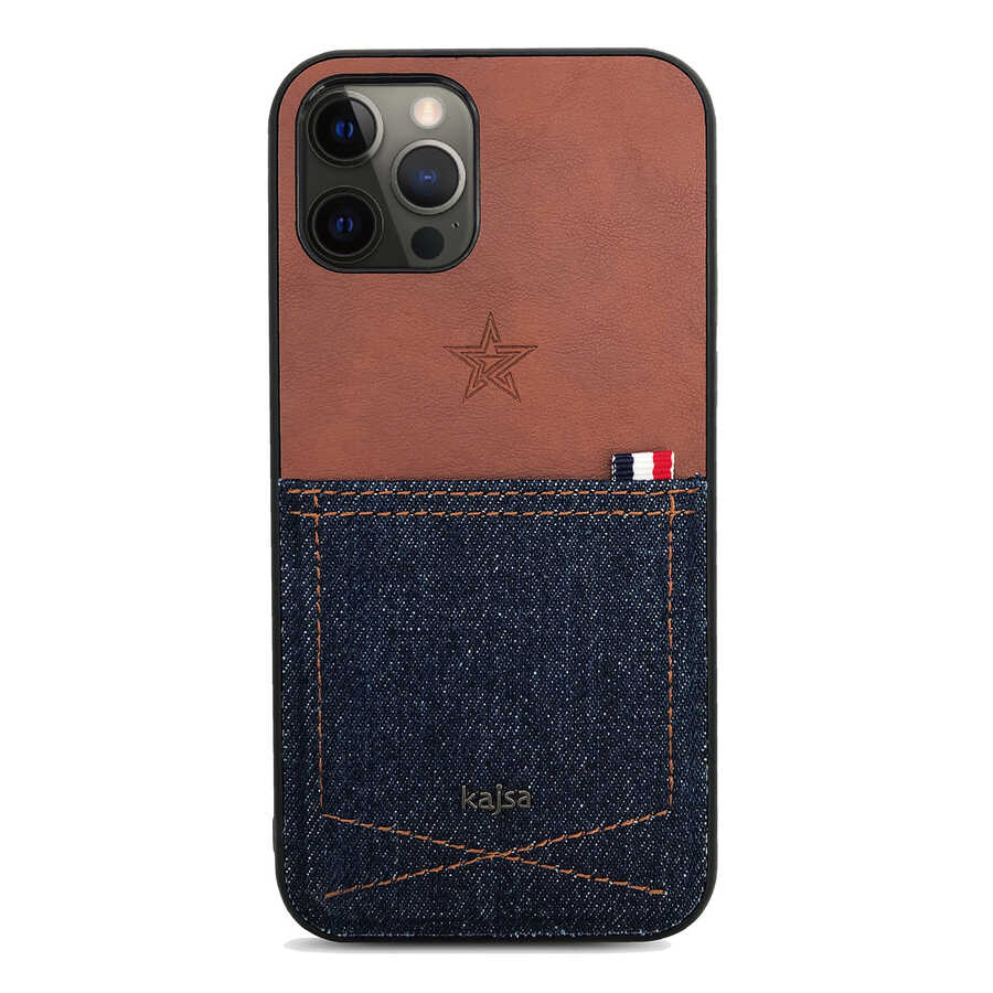 iPhone 12 Pro Kılıf Kajsa Denim Kılıf Lacivert