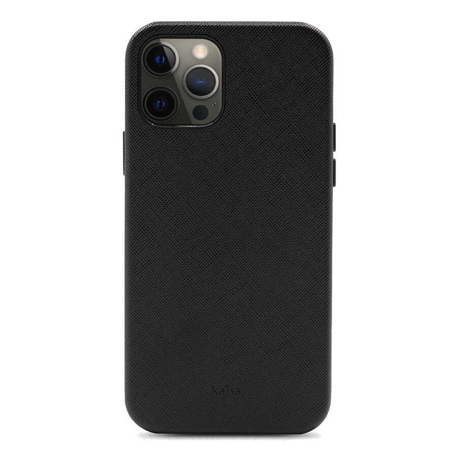 iPhone 12 Pro Kılıf Kajsa Woven Kılıf Siyah
