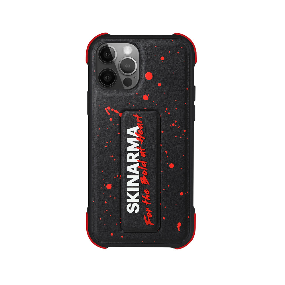iPhone 12 Pro Kılıf SkinArma Standlı Deri Görünümlü Funsha Kılıf Yeşil