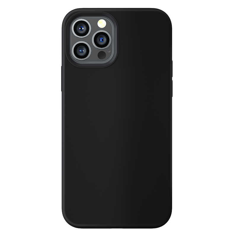 iPhone 12 Pro Max Kılıf Benks Magsafe Magnetic Original MFI Certified Silikon Kılıf Siyah