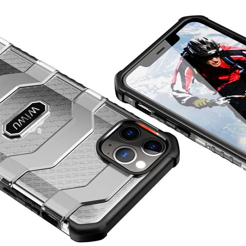 iPhone 12 Pro Max Kılıf Wiwu Voyager Kılıf Mavi