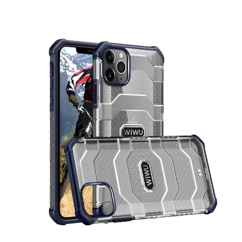 iPhone 12 Pro Max Kılıf Wiwu Voyager Kılıf Mavi