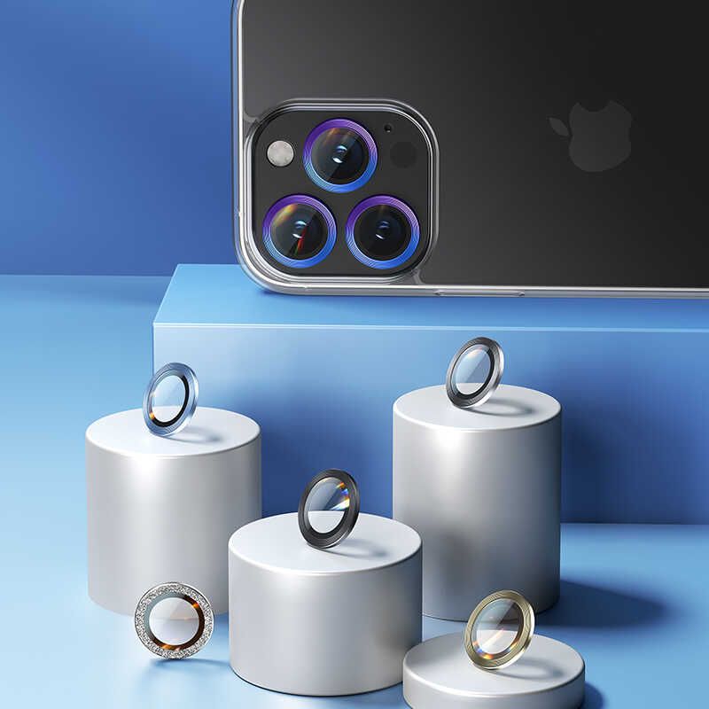 iPhone 13 Benks New KR Kamera Lens Koruyucu Siyah