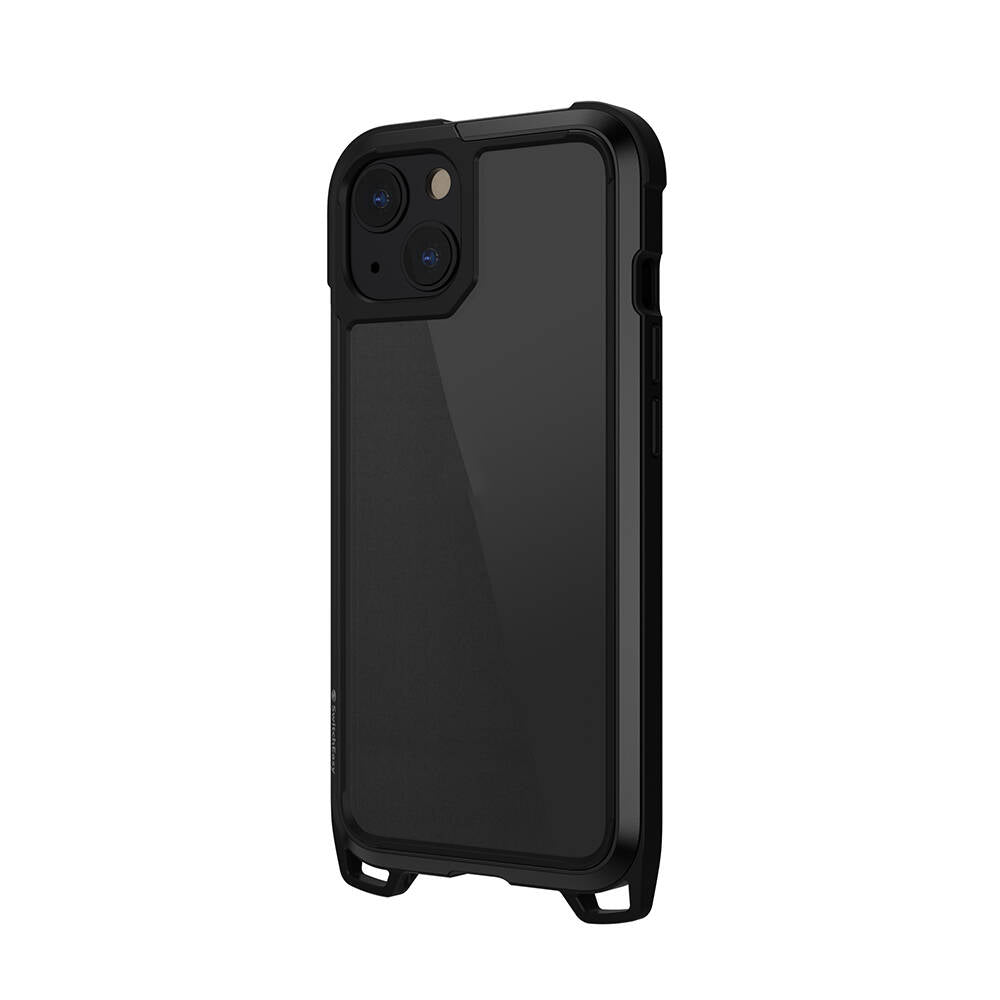 iPhone 13 Kılıf Boyun Askılı Kompozit Tasarımlı Şok Önleyicili Lisanslı Switcheasy Odyssey Kılıf Rainbow