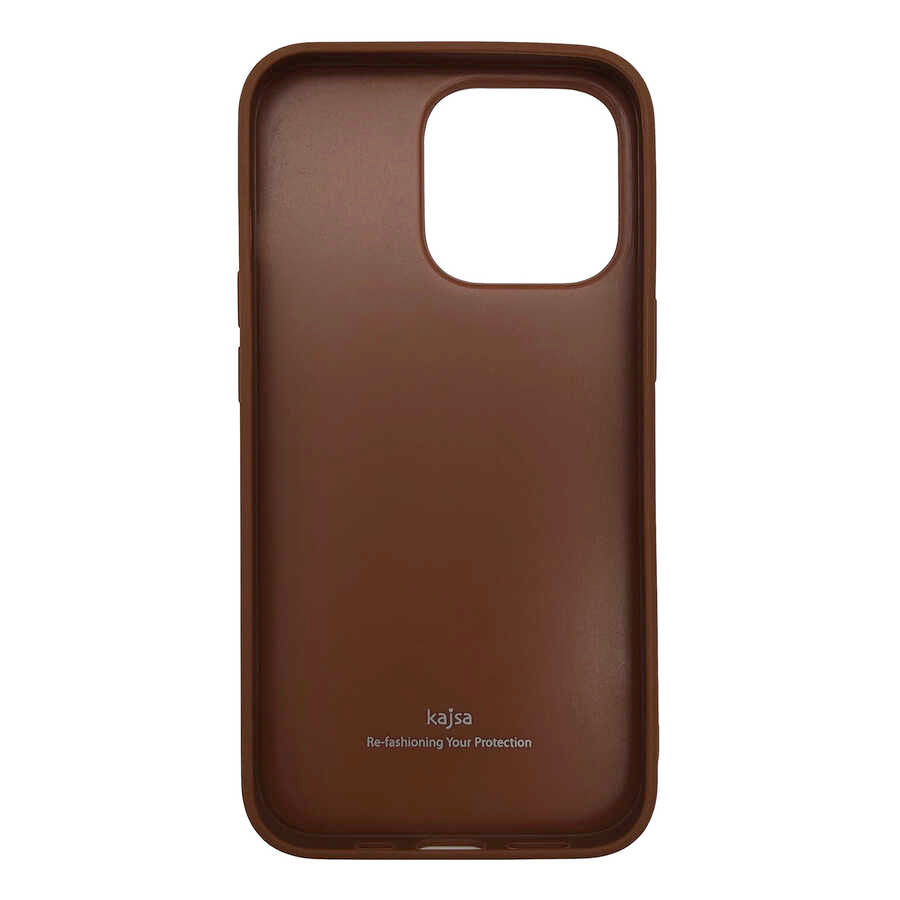 iPhone 13 Kılıf Kajsa Glamorous Serisi Leopard Combo Kılıf Sarı
