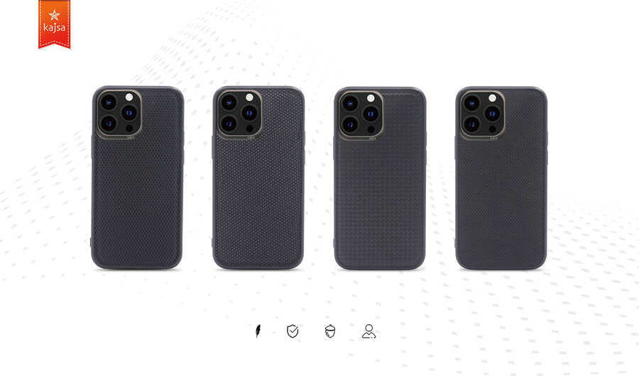 iPhone 13 Kılıf Kajsa Preppie Serisi Dark Kılıf NO1