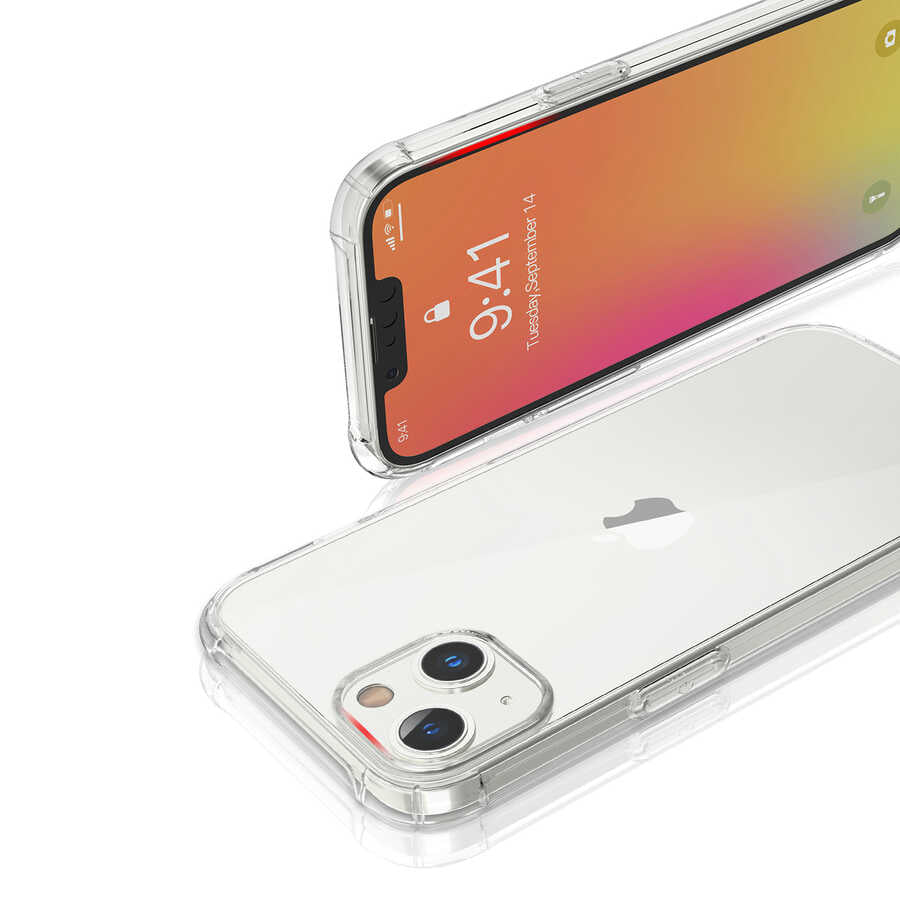 iPhone 13 Kılıf Kajsa Transparent Kılıf Renksiz