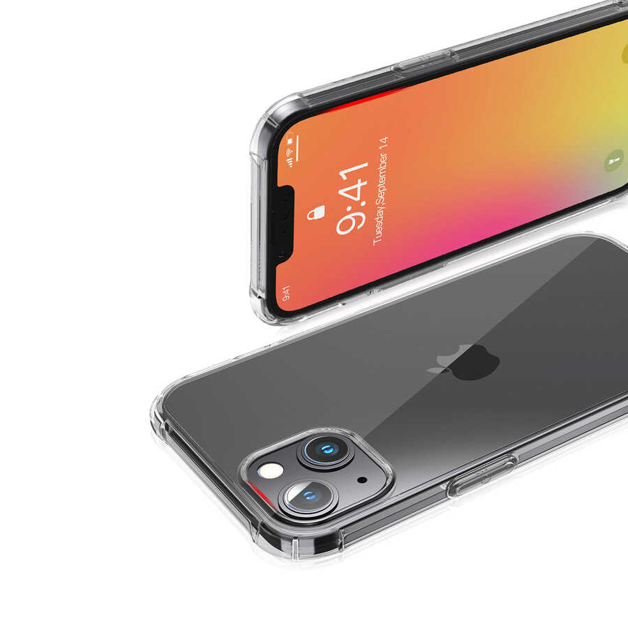 iPhone 13 Kılıf Kajsa Transparent Kılıf Renksiz