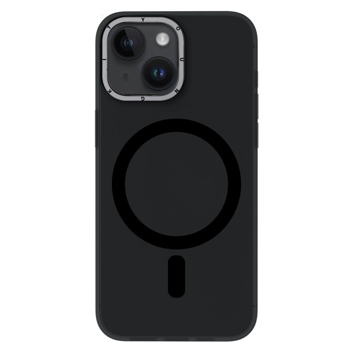 iPhone 13 Kılıf Magsafe Şarj Özellikli Youngkit Hidden Sand Serisi Kılıf Siyah