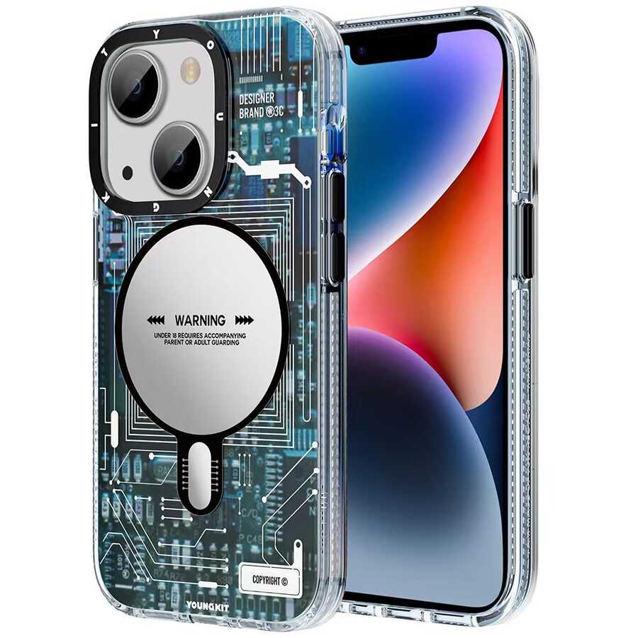 Youngkit Teknoloji Serisi iPhone Gri Kapak- Product vendor
