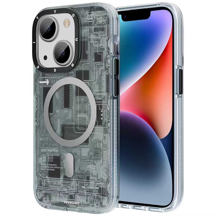 Youngkit Teknoloji Serisi iPhone Gri Kapak- Product vendor