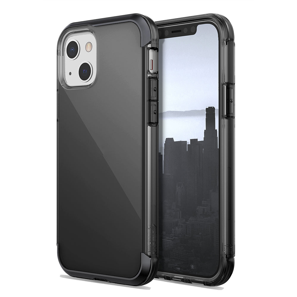 iPhone 13 Kılıf Raptic Air Serisi Airbag Tasarımlı Metal Köşelikli Şeffaf Kılıf Colorful
