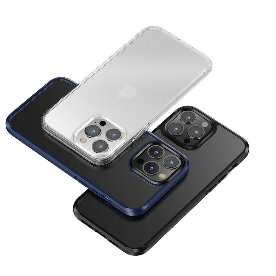 iPhone 13 Kılıf Wlons H-Bom Kılıf Siyah