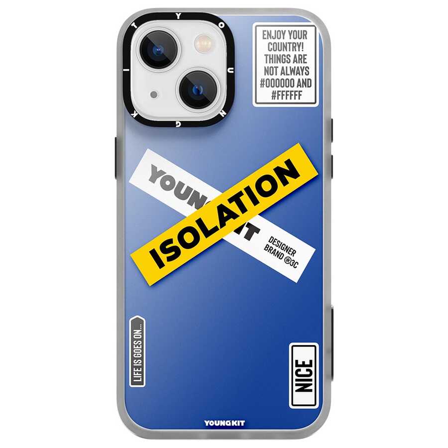 iPhone 13 Kılıf YoungKit Holiday Serisi Kılıf Mavi