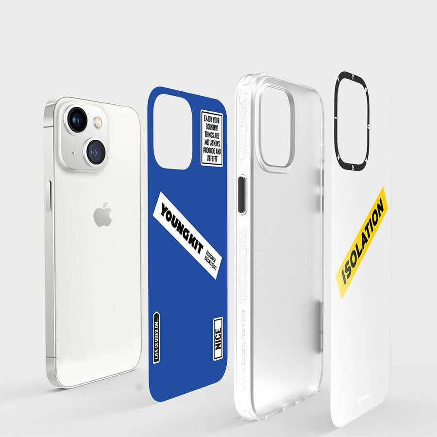 iPhone 13 Kılıf YoungKit Holiday Serisi Kılıf Mavi