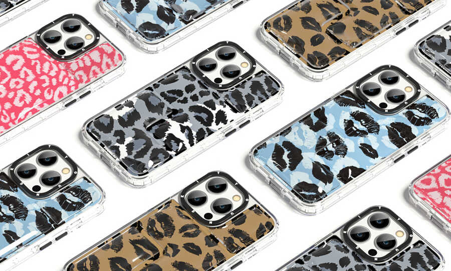 iPhone 13 Kılıf YoungKit Leopard Article Serisi Kılıf Pembe