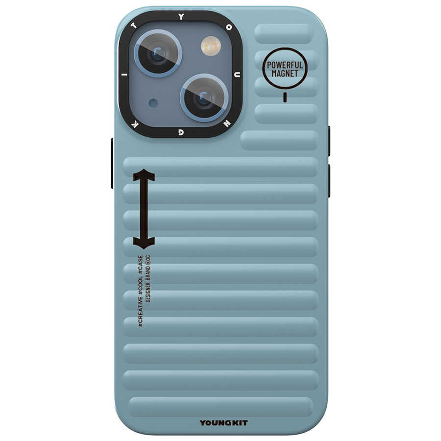 iPhone 13 Kılıf YoungKit Plain Coloured Serisi Kılıf Yeşil