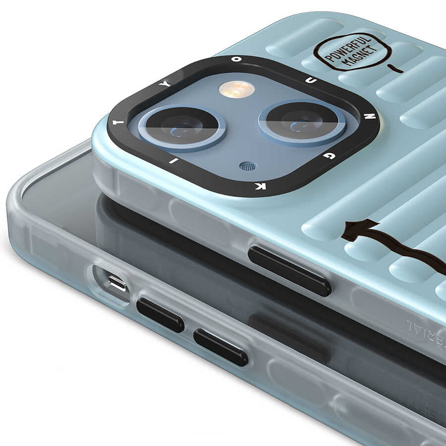 iPhone 13 Kılıf YoungKit Plain Coloured Serisi Kılıf Gümüş