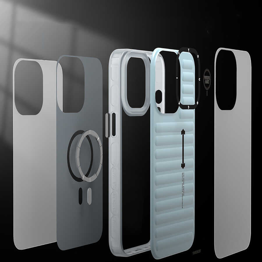 iPhone 13 Kılıf YoungKit Plain Coloured Serisi Kılıf Mavi