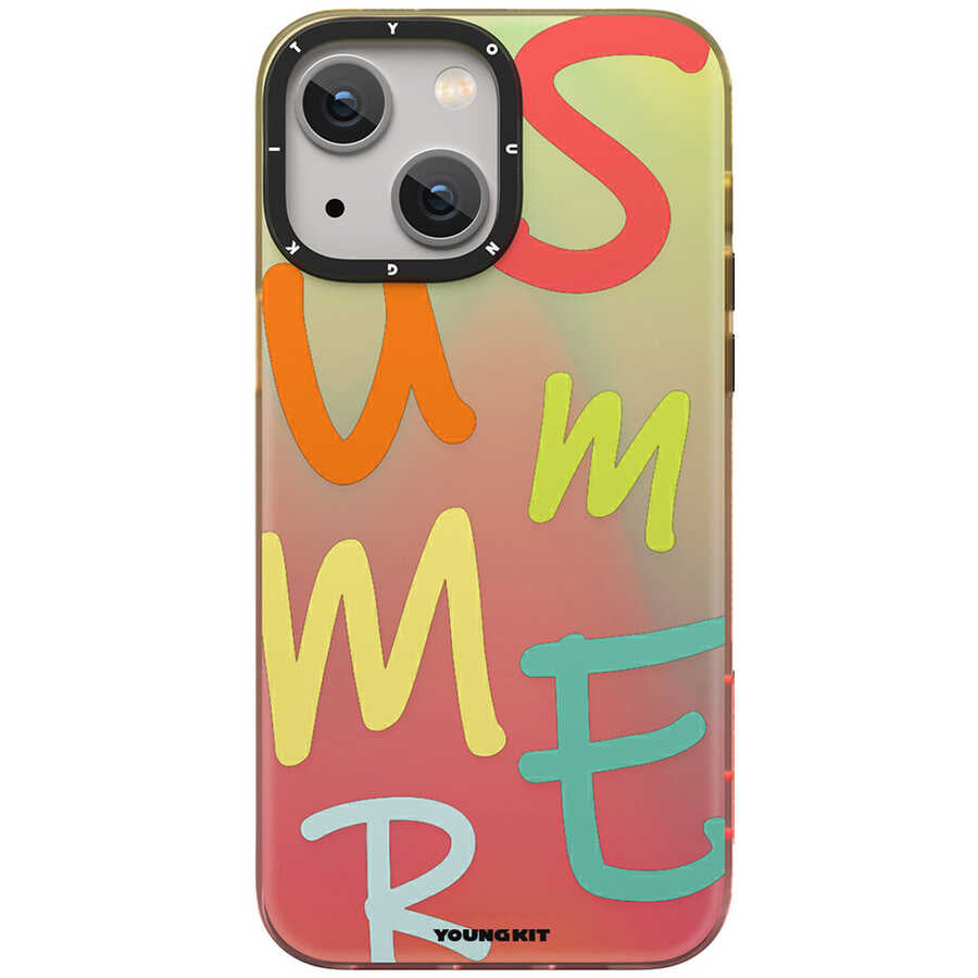 iPhone 13 Kılıf YoungKit Summer Serisi Kılıf Yeşil