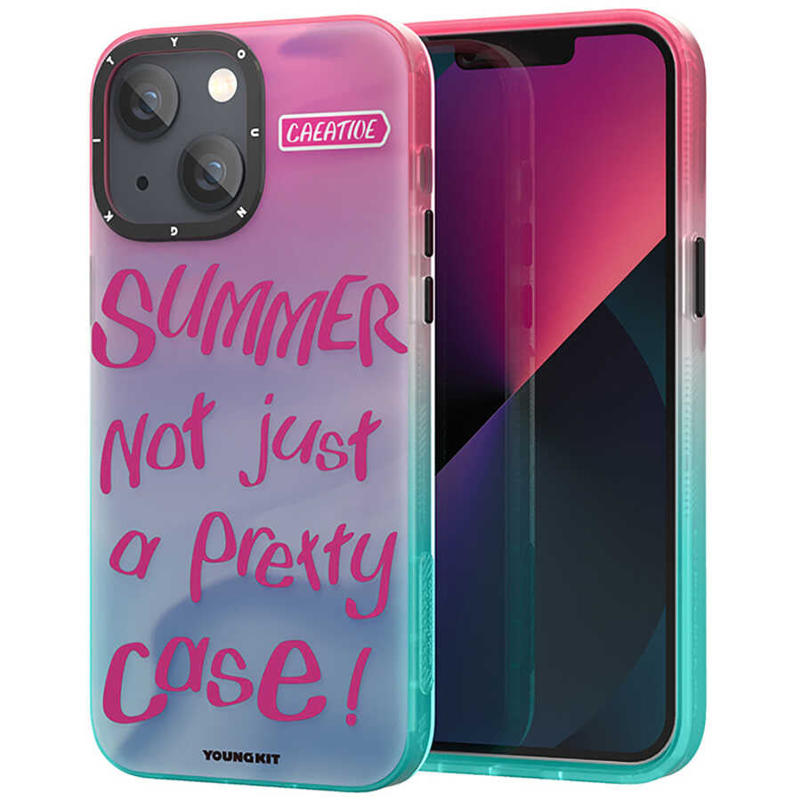 iPhone 13 Kılıf YoungKit Summer Serisi Kılıf Mor