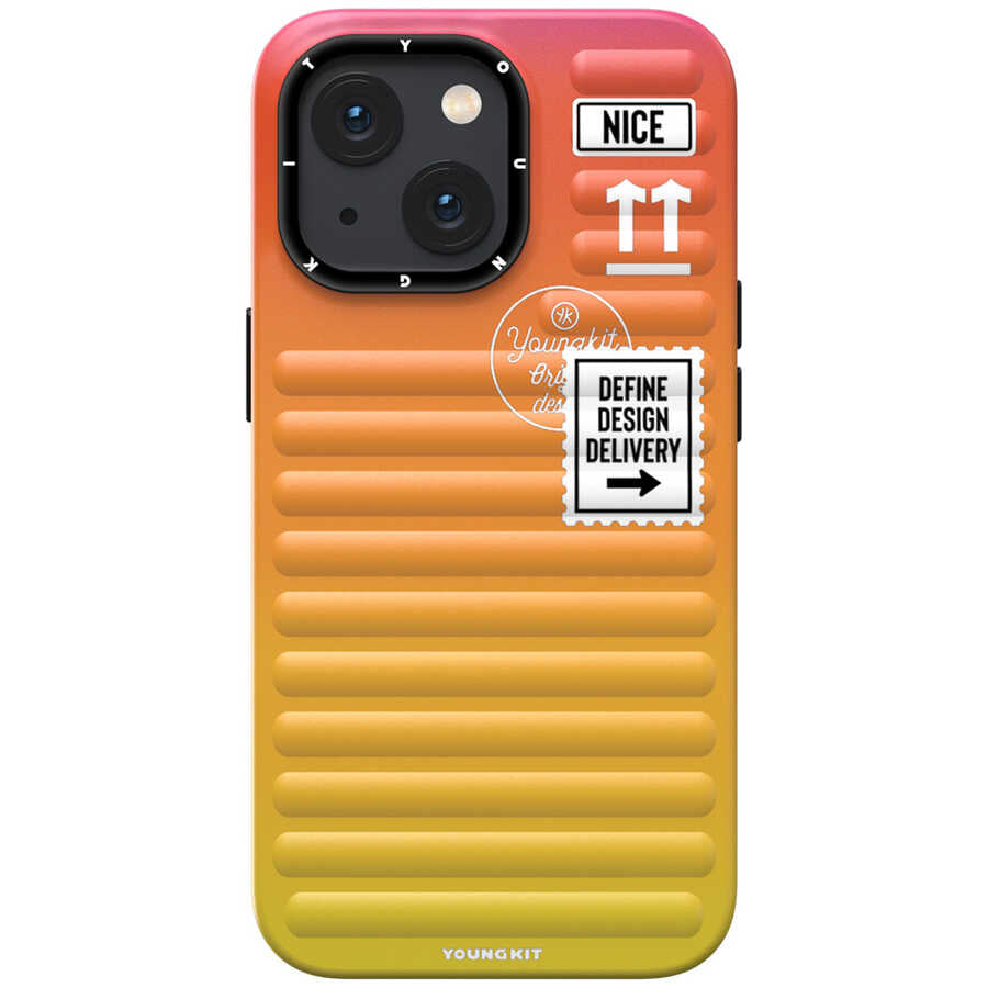 iPhone 13 Kılıf YoungKit The Secret Color Serisi Kılıf Mavi