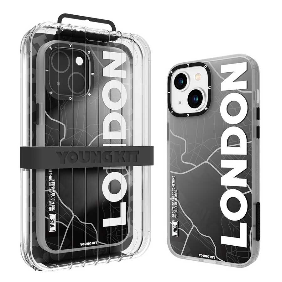 iPhone 13 Kılıf YoungKit World Trip Serisi Kılıf Paris