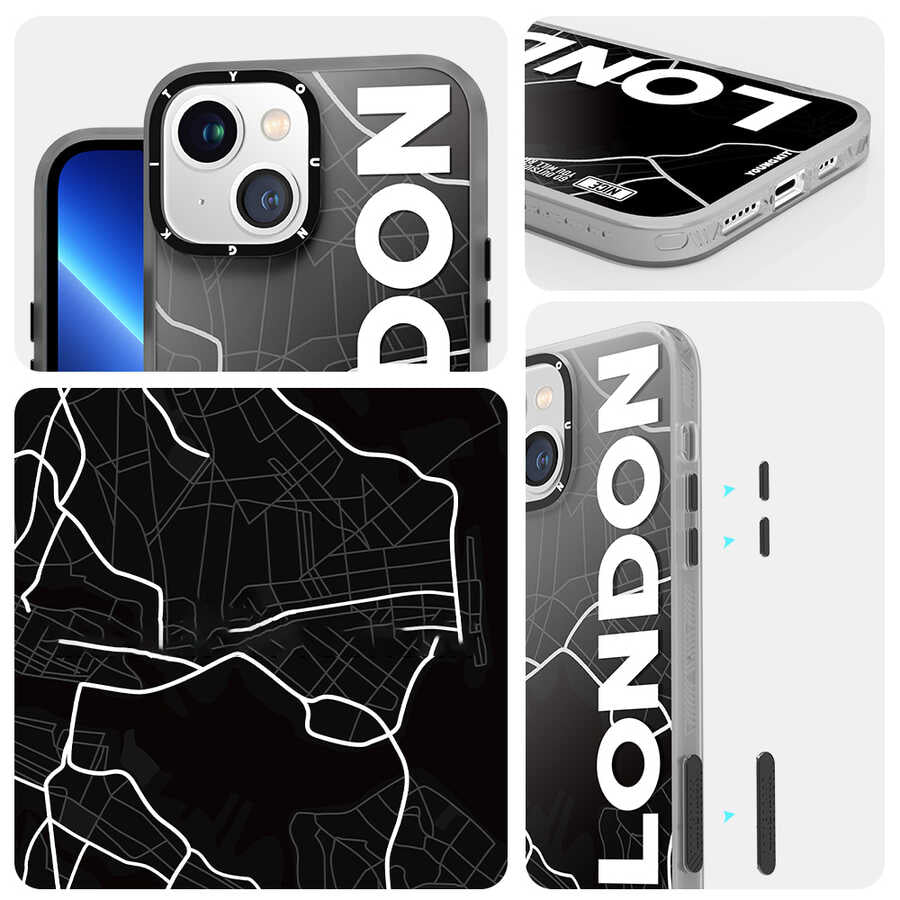 iPhone 13 Kılıf YoungKit World Trip Serisi Kılıf New York