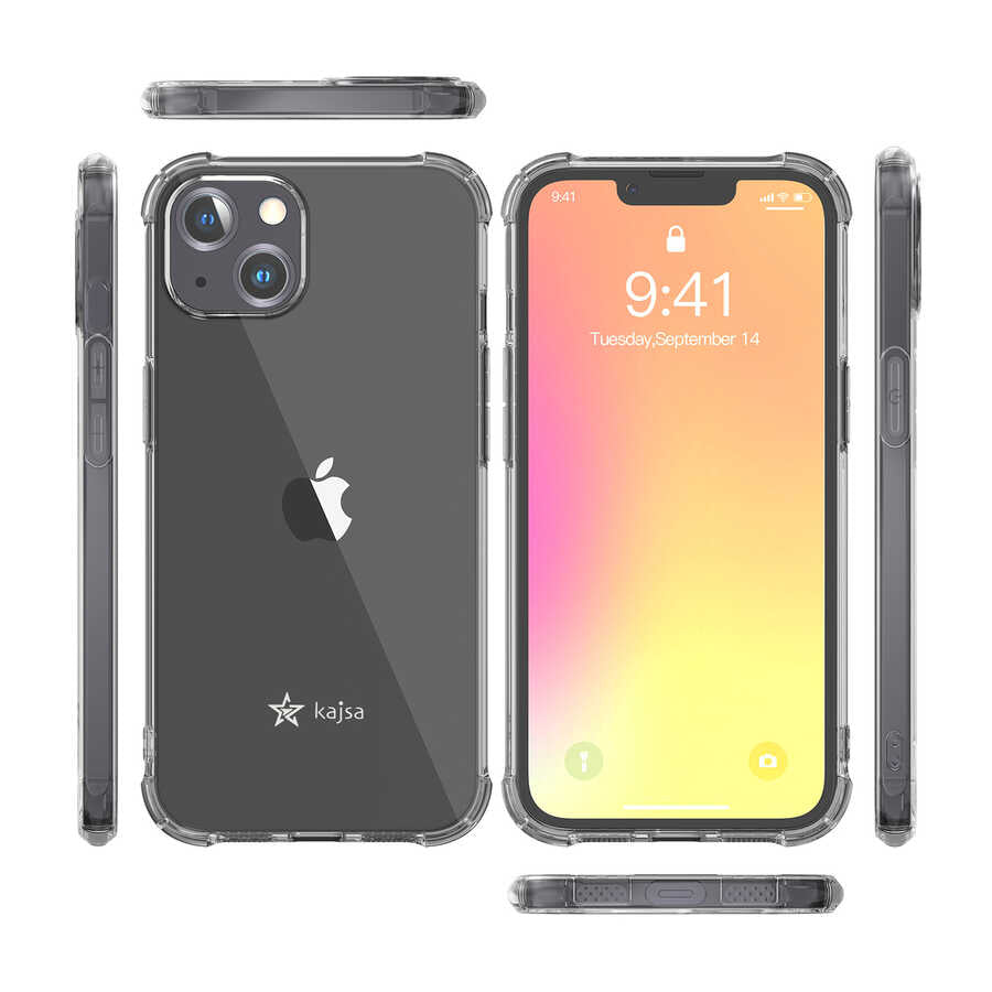 iPhone 13 Mini Kılıf Kajsa Transparent Kılıf Renksiz