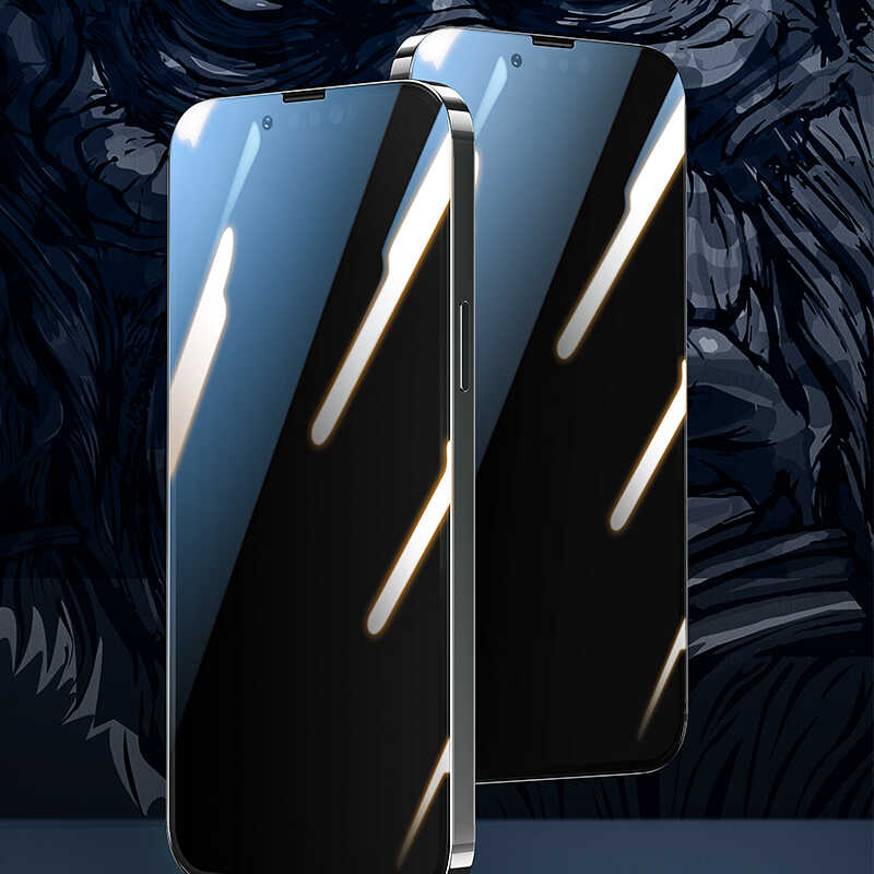iPhone 13 Pro Benks Little KingKong Privacy Cam Ekran Koruyucu Siyah