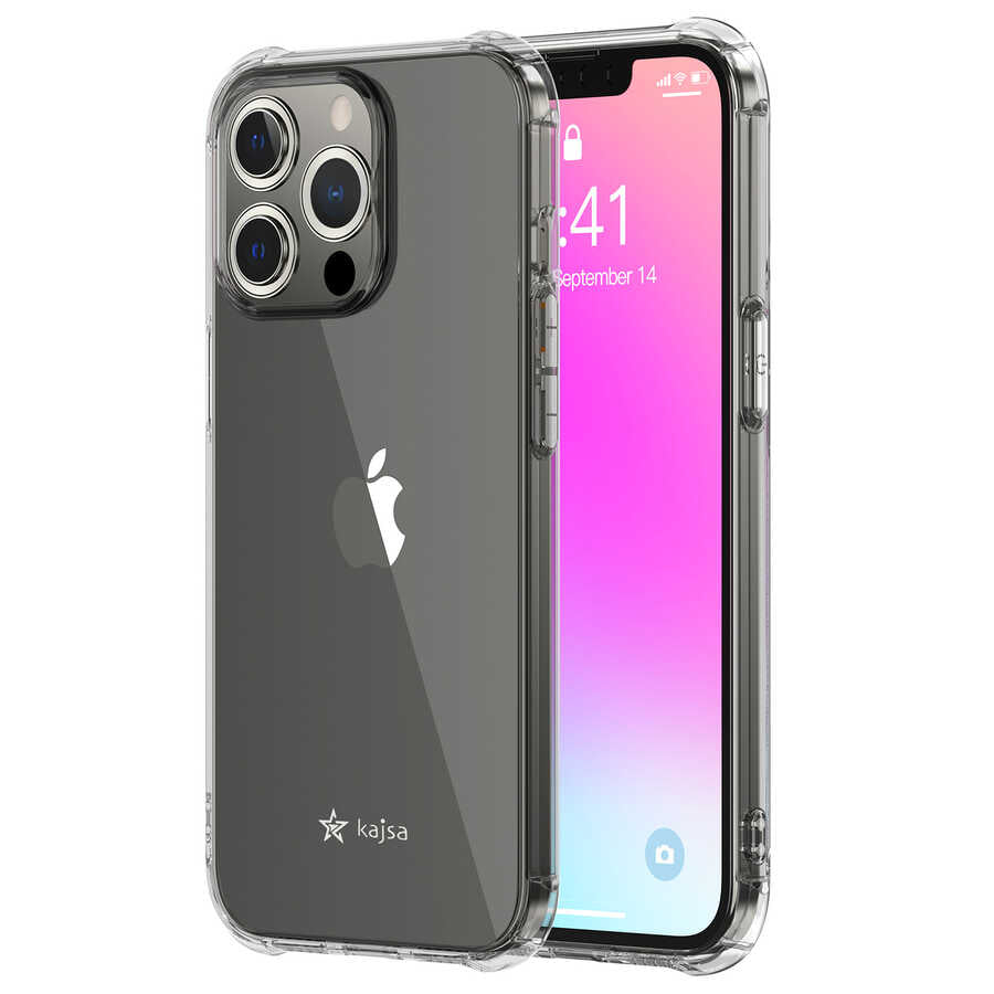 iPhone 13 Pro Kılıf Kajsa Transparent Kılıf Gri