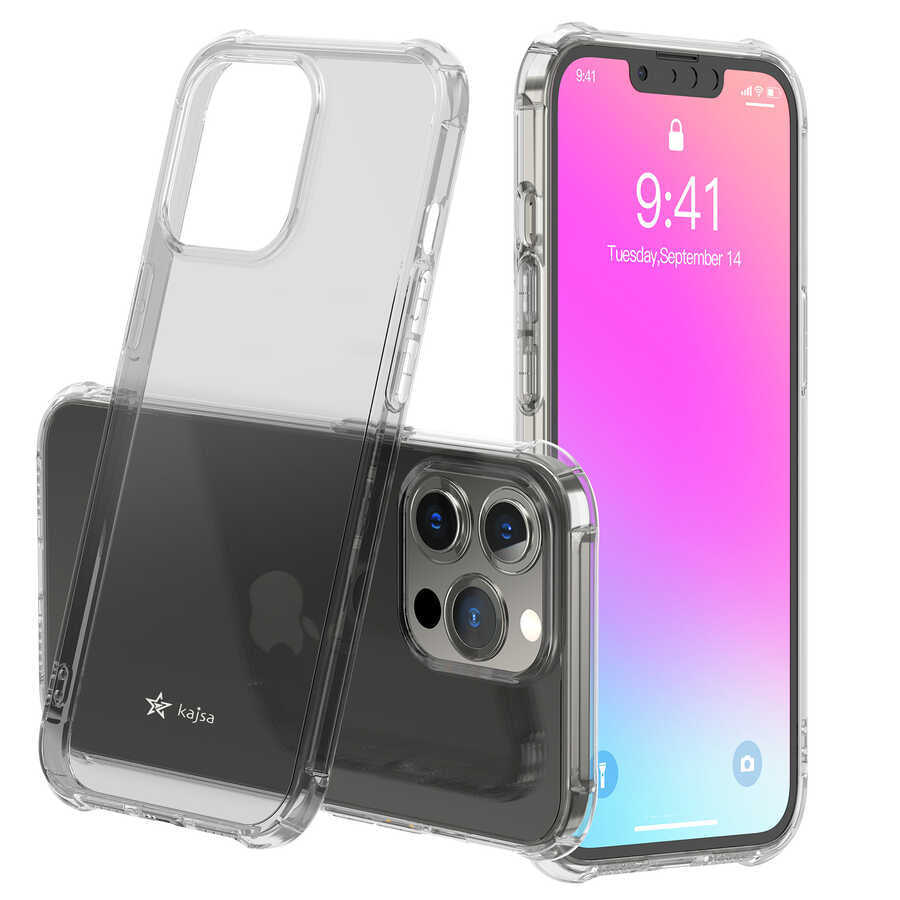 iPhone 13 Pro Kılıf Kajsa Transparent Kılıf Renksiz