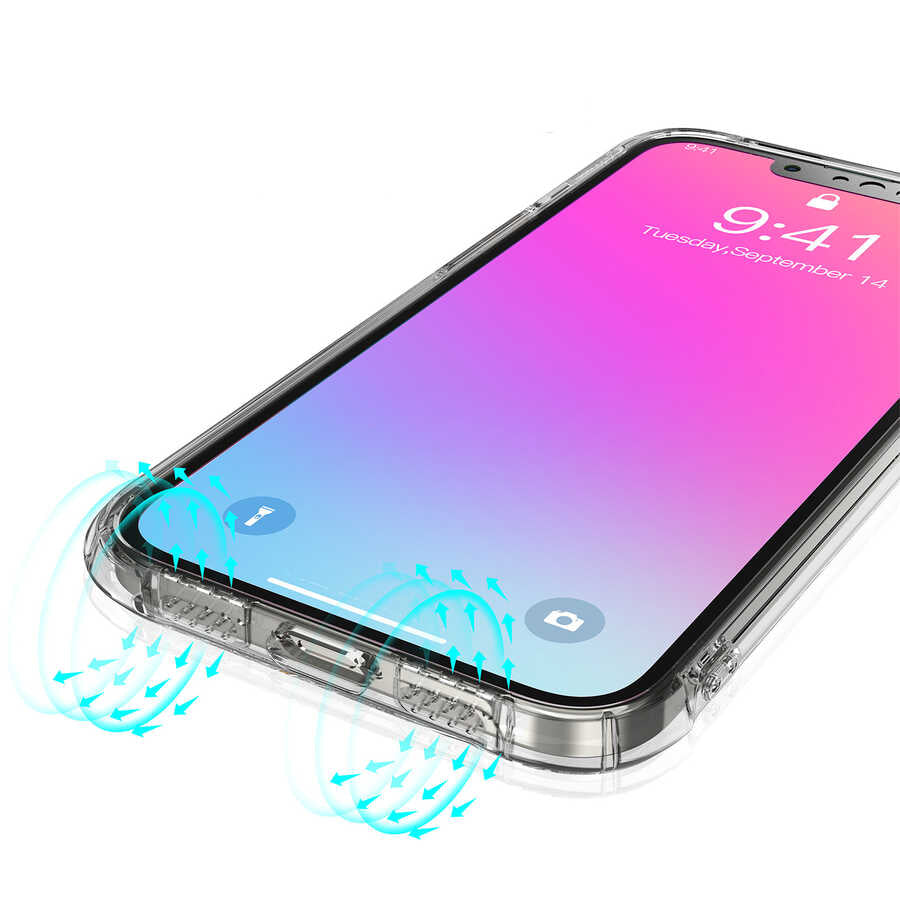 iPhone 13 Pro Kılıf Kajsa Transparent Kılıf Gri