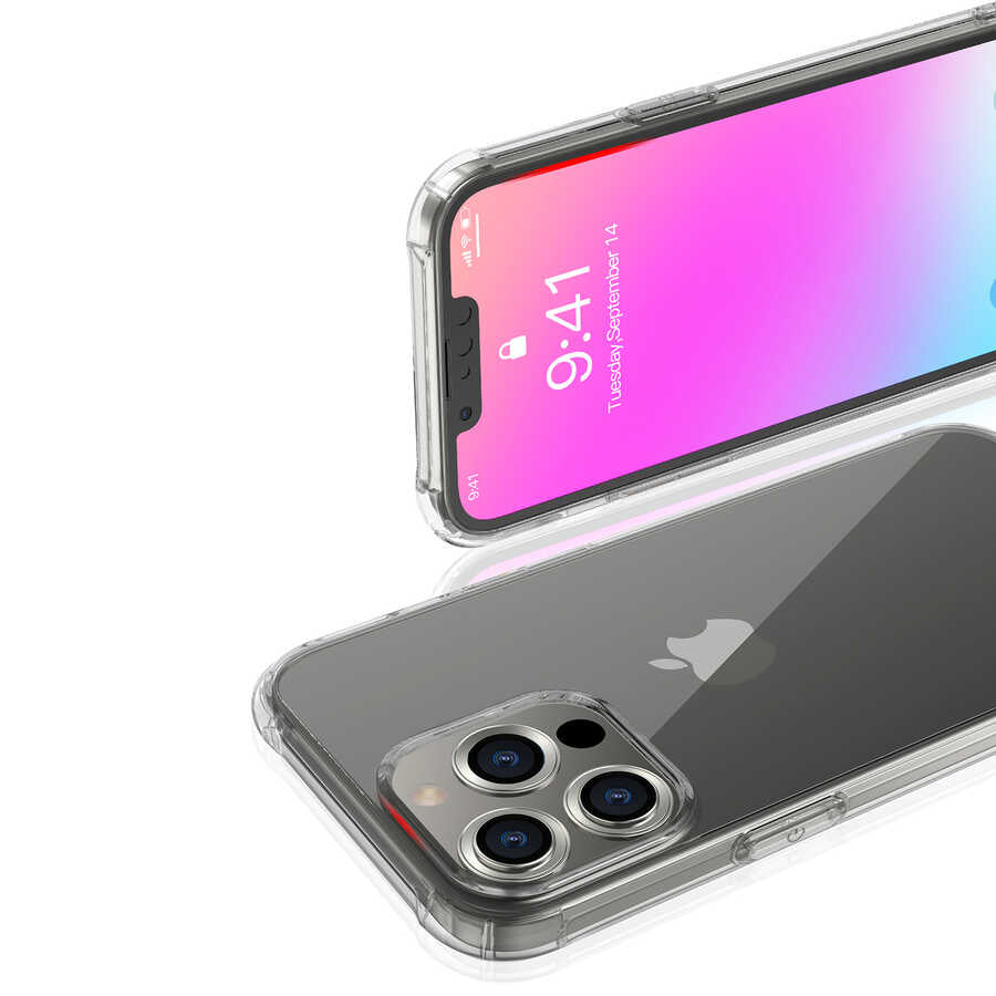 iPhone 13 Pro Kılıf Kajsa Transparent Kılıf Gri