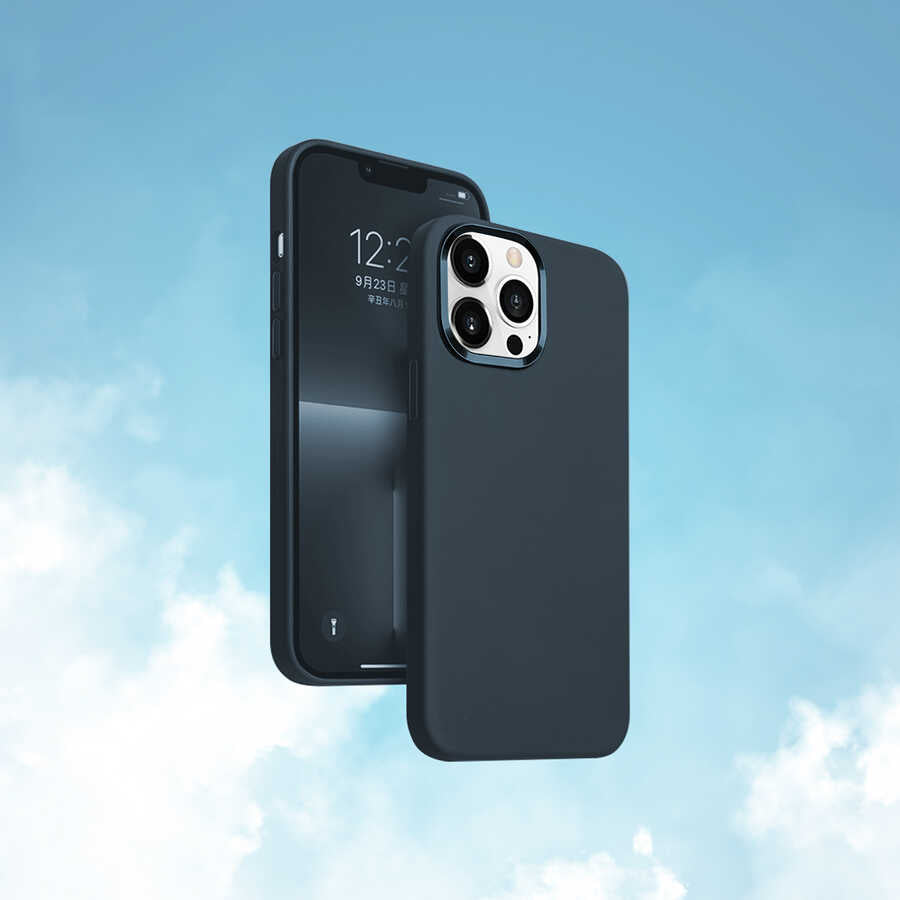 iPhone 13 Pro Kılıf Wiwu Magsafe Magnetic Silikon Kılıf Turuncu