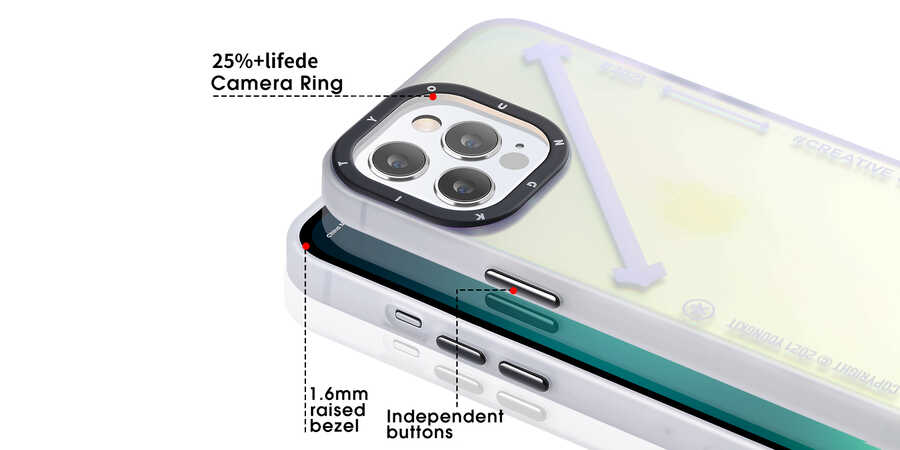 iPhone 13 Pro Kılıf YoungKit Fashion Culture Time Serisi Kılıf CL033 Young Kit