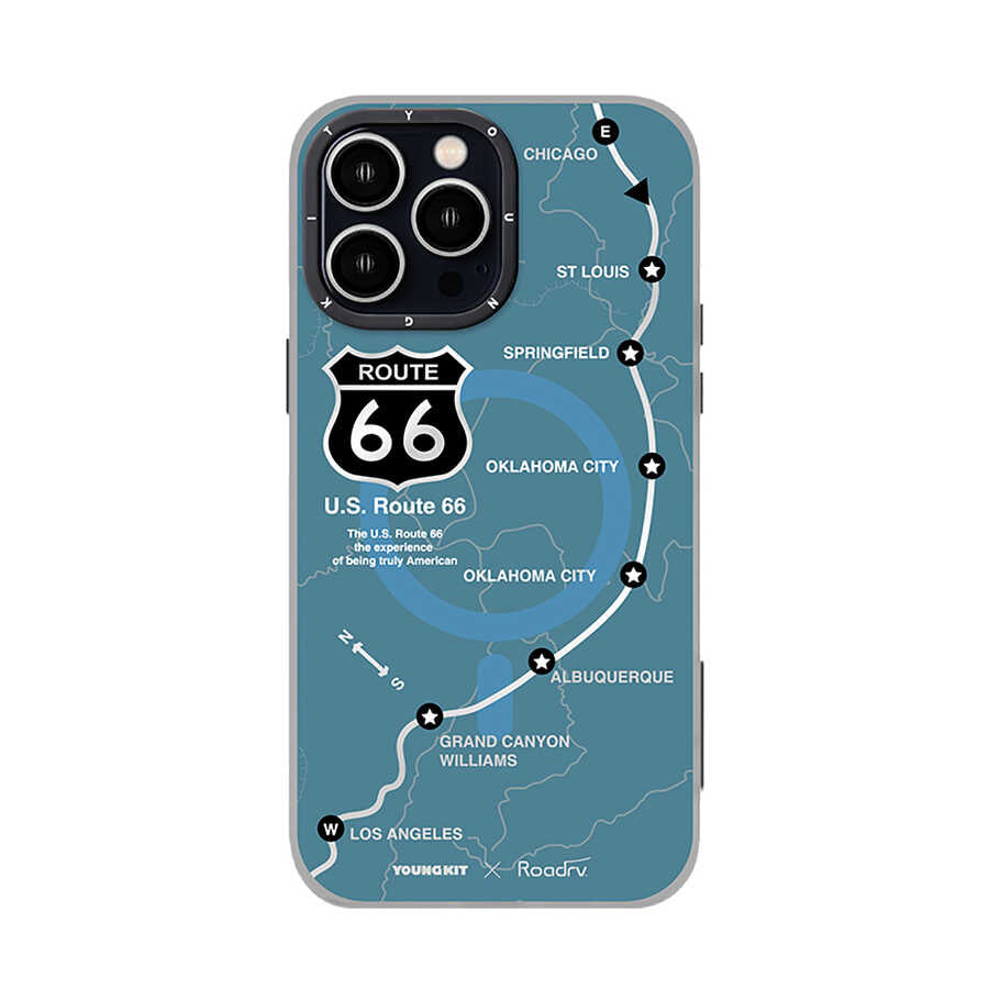 iPhone 13 Pro Kılıf YoungKit Highroad Serisi Kılıf Mavi
