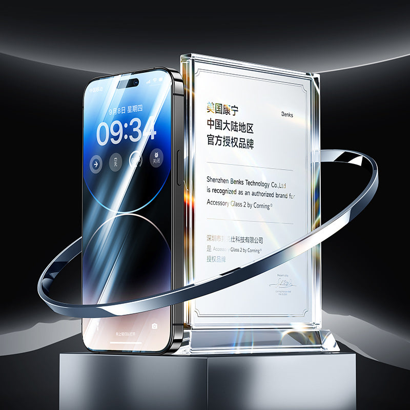 iPhone 13 Pro Max Benks Glass Warrior Cam Ekran Koruyucu Siyah
