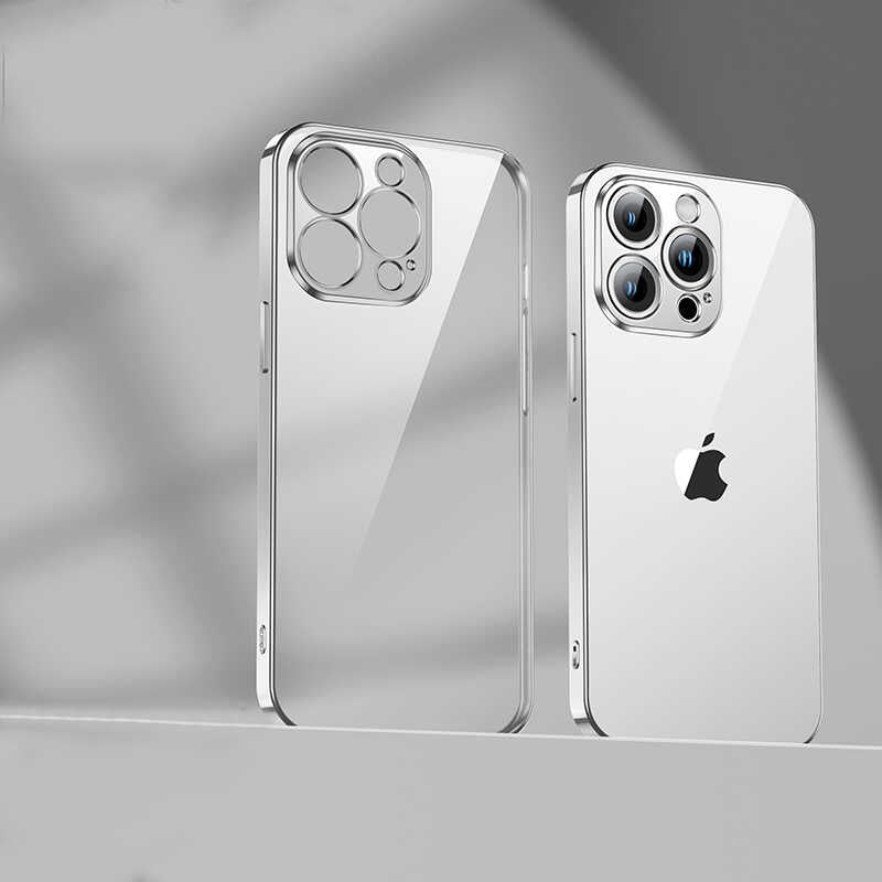 iPhone 13 Pro Max Benks Matte Electroplated TPU Kılıf Gümüş