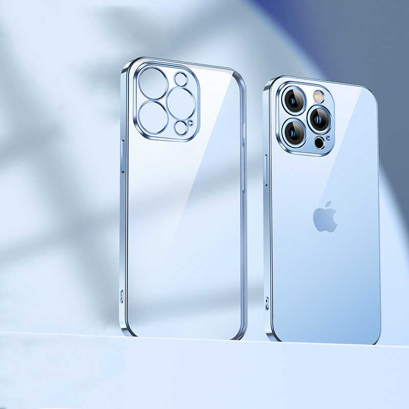 iPhone 13 Pro Max Benks Matte Electroplated TPU Kılıf Mavi