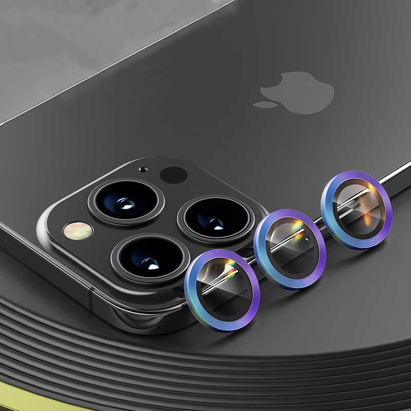 iPhone 13 Pro Max Benks New KR Kamera Lens Koruyucu Colorful