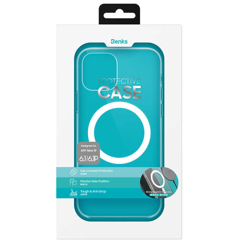 iPhone 13 Pro Max Kılıf Benks Crystal Series With Magnetic Clear Kılıf Renksiz