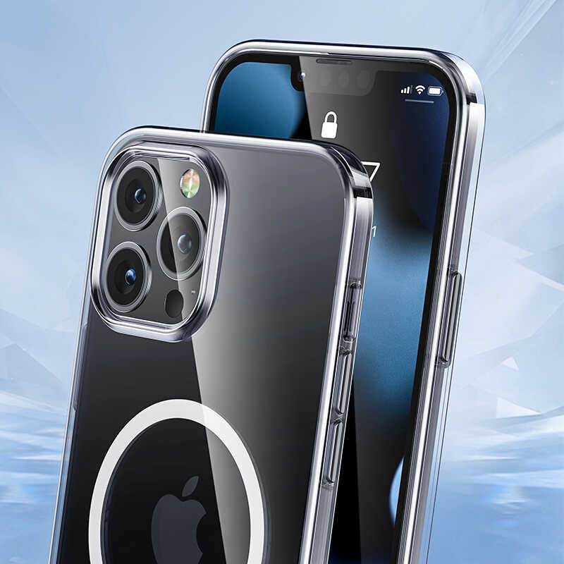 iPhone 13 Pro Max Kılıf Benks Crystal Series With Magnetic Clear Kılıf Renksiz