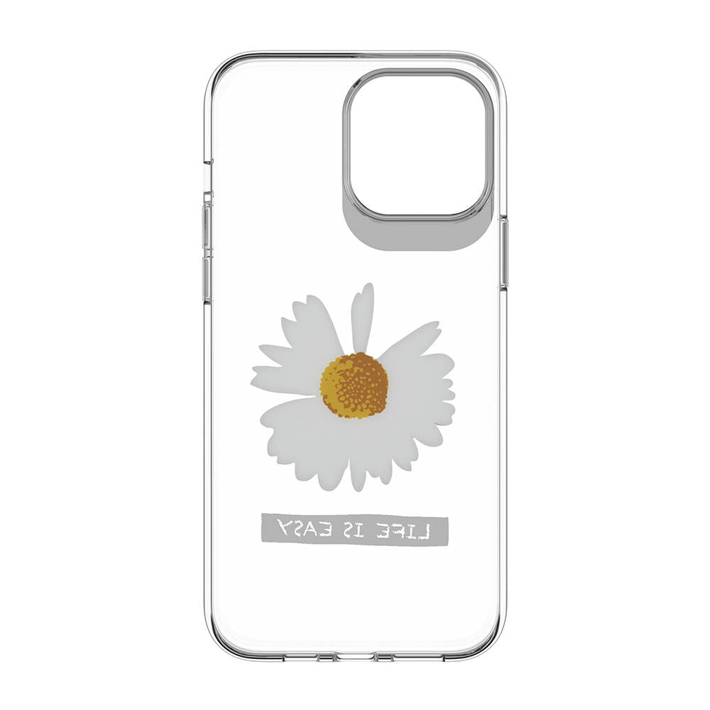 iPhone 13 Pro Max Kılıf Çift IMD Baskılı Lisanslı Switcheasy Artist Daisy Kılıf Renksiz