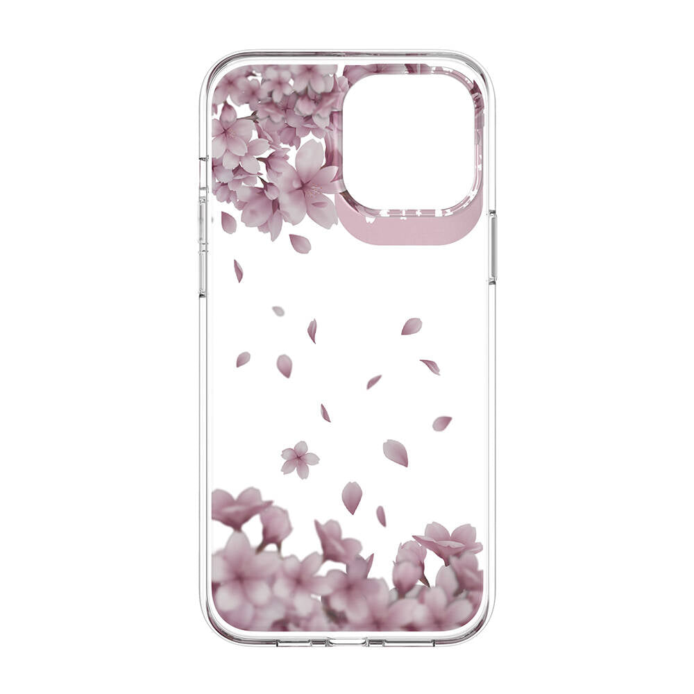 iPhone 13 Pro Max Kılıf Çift IMD Baskılı Lisanslı Switcheasy Artist Sakura Kılıf Pembe