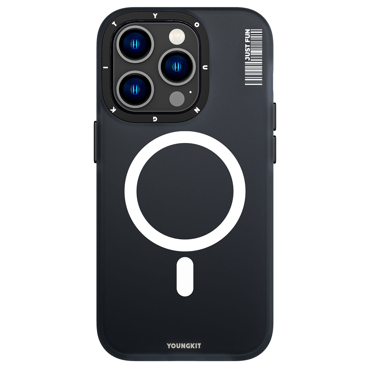 iPhone 13 Pro Max Kılıf Magsafe Şarj Özellikli Youngkit Colored Sand Serisi Kılıf Pembe