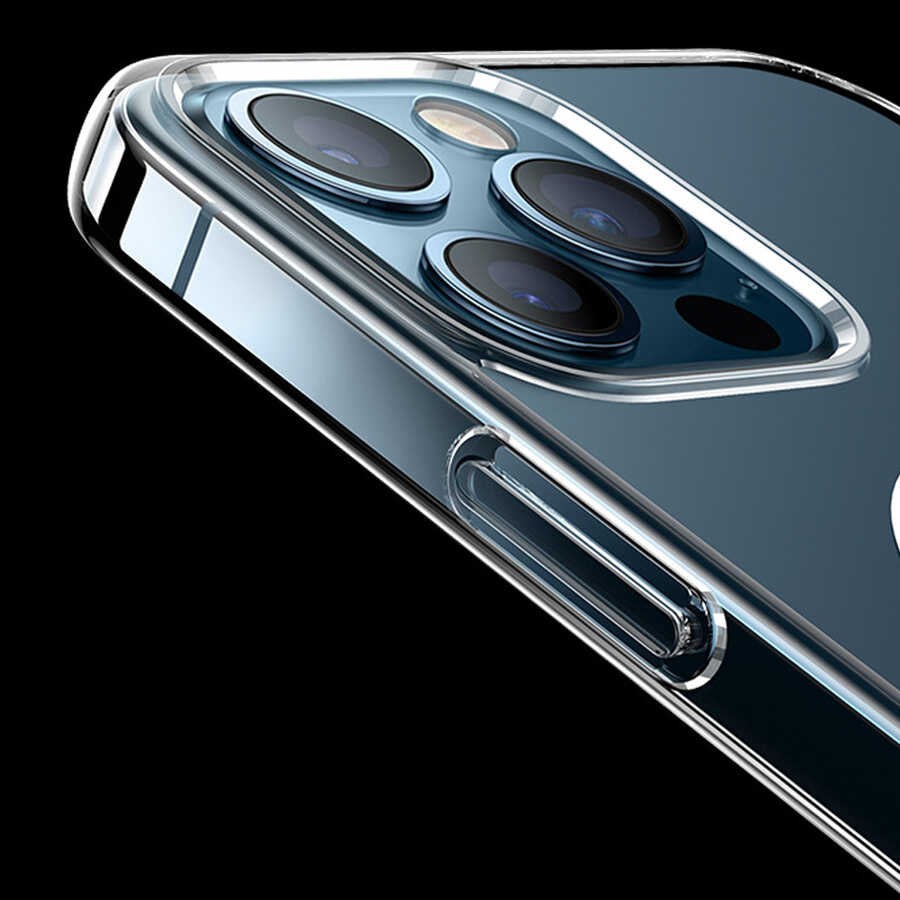 iPhone 13 Pro Max Kılıf Wiwu Magnetic Crystal Kılıf Renksiz