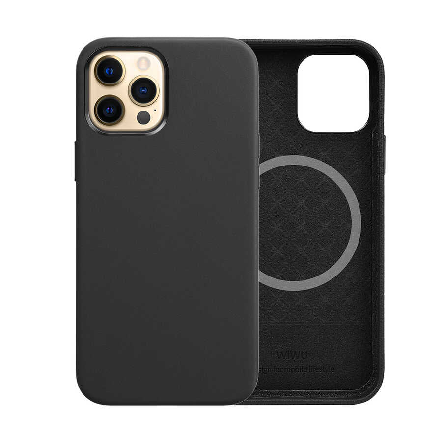 iPhone 13 Pro Max Kılıf Wiwu Magsafe Magnetic Kılıf Siyah